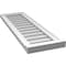 Ekena Millwork Vertical Surface Mount PVC Gable Vent w/ 2"W x 2"H , Brickmould Sill Frame, 12"W x 38"H GVPVE12X3803SN - alternate 4